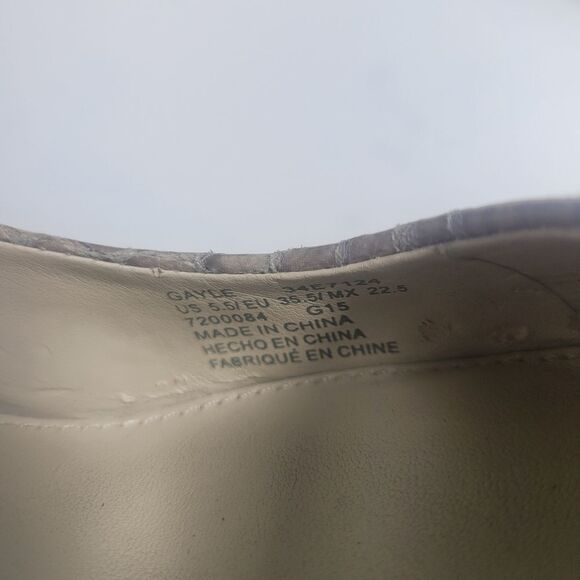 Calvin Klein Snake Skin Gray Pump Women's Shoe - Picture 7 of 8